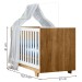 Berço Mini Cama Life 100% Mdf com Colchão Branco/Ypê - Tigus