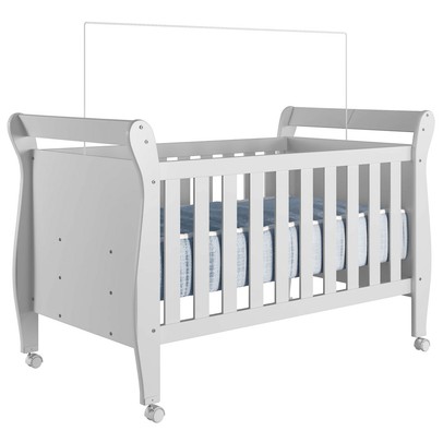 Berço Mini Cama Slim 100% Mdf com Colchão Branco - Tigus