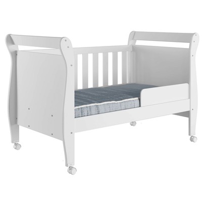 Berço Mini Cama Slim 100% Mdf com Colchão Branco - Tigus