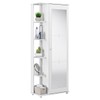 Sapateira Nina com Espelho 1 Porta 4 Prateleiras Branco - Tigus