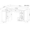 Mesa para Escritório 3 Gavetas Branco Me4101 - Tecno Mobili