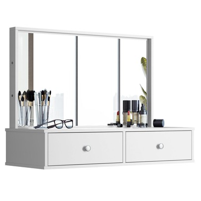 Penteadeira Suspensa Onix 2 Gavetas Branco - Tigus