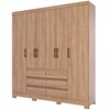 Guarda-Roupa Casal 6 Portas 6 Gavetas Jequitibá B355 - Briz