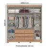 Guarda-Roupa Casal 6 Portas 6 Gavetas Jequitibá B355 - Briz