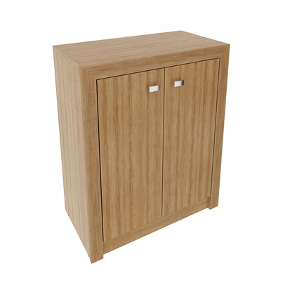 Armário para Escritório Baixo 2 Portas Amendoa Me4103 - Tecno Mobili