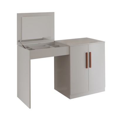 Penteadeira Multiuso 2 Portas com Espelho Branco - Tigus Baby