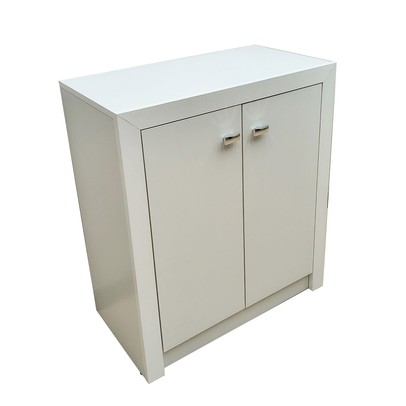 Armário para Escritório Baixo 2 Portas Branco Me4103 - Tecno Mobili