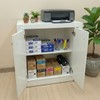 Armário para Escritório Baixo 2 Portas Branco Me4103 - Tecno Mobili