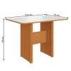 Mesa de Jantar 4 Lugares 10060.1 Freijó/Off White - Indékes