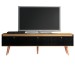 Rack para TV Até 65 Polegadas Memphis 3 Portas Carvalho Dakar/Preto - Soluzione