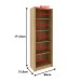 Estante para Livros 4 Prateleiras Amendoa  Me4104  - Tecno Mobili