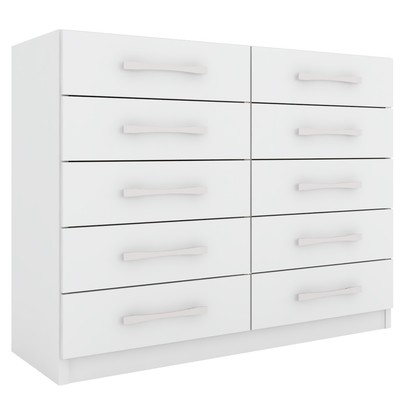Cômoda Vitoria 10 Gavetas Branco - Panorama Móveis