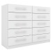 Cômoda Vitoria 10 Gavetas Branco - Panorama Móveis