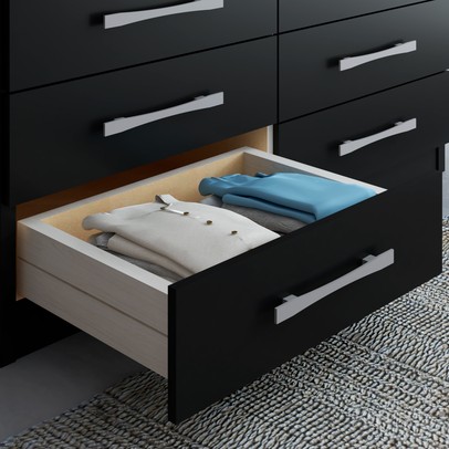 Cômoda Vitoria 10 Gavetas Preto - Panorama Móveis