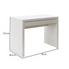 Mesa Escrivaninha 1 Gaveta Branco Me4107 - Tecno Mobili