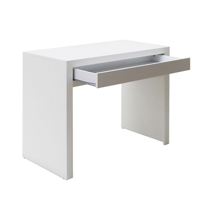 Mesa Escrivaninha 1 Gaveta Branco Me4107 - Tecno Mobili
