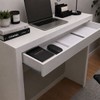 Mesa Escrivaninha 1 Gaveta Branco Me4107 - Tecno Mobili