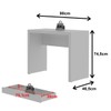 Mesa Escrivaninha 1 Gaveta Branco Me4107 - Tecno Mobili