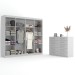 Closet Casal Ele e Ela 8 Prateleiras e Cômoda 10 Gavetas Branco - Panorama Móveis