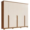 Guarda-Roupa Casal Andréas 6 Portas 6 Gavetas Nature/Off White - Henn