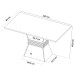 Mesa de Jantar 4 Lugares Cansas Mel/Blonde/Nude - Panorama Móveis