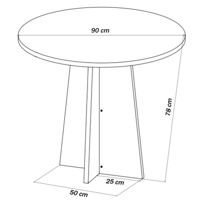 Mesa de Jantar 4 Lugares Disney Mel/Blonde/Nude - Panorama Móveis