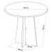 Mesa de Jantar 4 Lugares Disney Mel/Blonde/Nude - Panorama Móveis