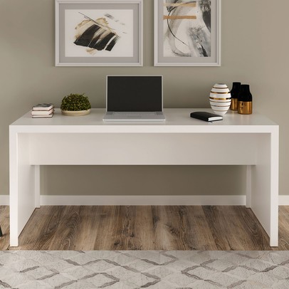 Mesa para Escritório Branco Me4109 - Tecno Mobili