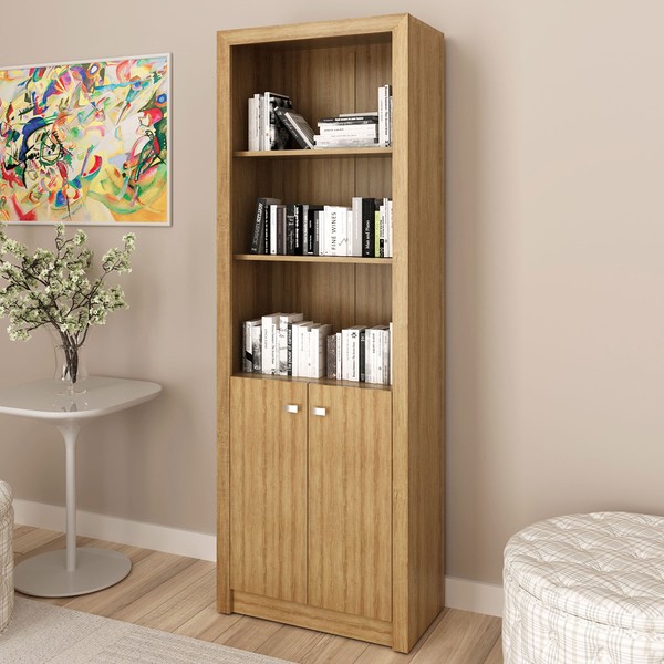 Armário para Escritório 2 Portas Amendoa Me4110  - Tecno Mobili