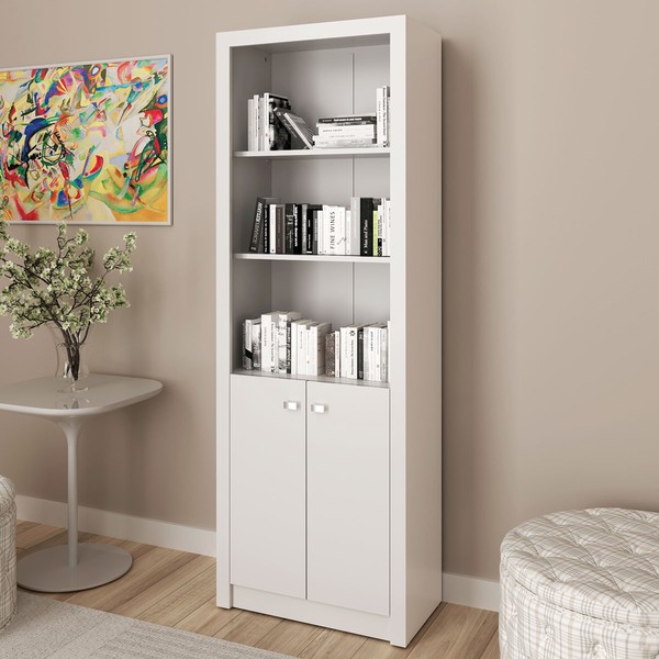 Armário para Escritório 2 Portas Branco Me4110 - Tecno Mobili