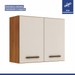 Cozinha Completa Atenas 14 Portas 3 Gavetas Nature/Off White - Kaiki Móveis