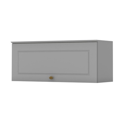 Armário Aéreo Cozinha 80 Cm Americana 1 Porta Basculante 100% Mdf Cinza - Henn