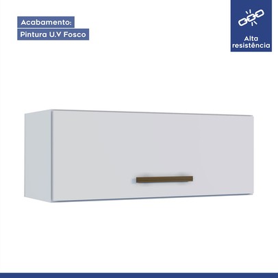 Cozinha Completa Atenas 12 Portas 3 Gavetas Branco - Kaiki Móveis