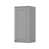 Armário Aéreo Cozinha 40 Cm Americana 1 Porta 100% Mdf Cinza C364 - Henn