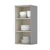 Armário Aéreo Cozinha 40 Cm Americana 1 Porta 100% Mdf Cinza C364 - Henn