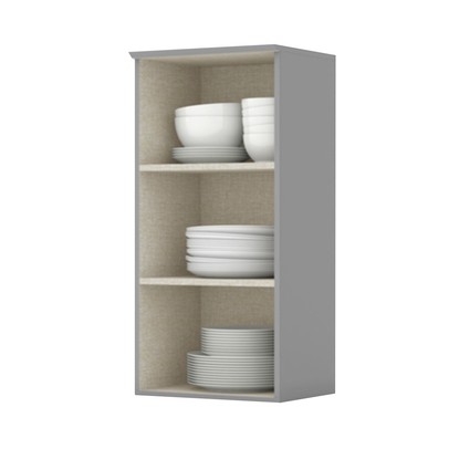 Armário Aéreo Cozinha 40 Cm Americana 1 Porta 100% Mdf Cinza C364 - Henn