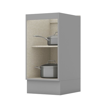 Armário de Cozinha Americana 1 Porta 100% Mdf Cinza C365 - Henn