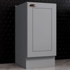 Armário de Cozinha Americana 1 Porta 100% Mdf Cinza C365 - Henn