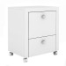 Gaveteiro Arquivo com Rodízios 2 Gavetas Me4112 Branco - Tecno Mobili