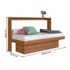 Mini-Cama Young Articulável com Mesa de Estudo Nogal  - Art In Móveis