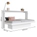 Cama de Solteiro Latino Articulável com Mesa de Estudo Branco - Art In Móveis