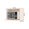Armário Aéreo Cozinha Integra para Micro-Ondas 60cm Off White - Henn