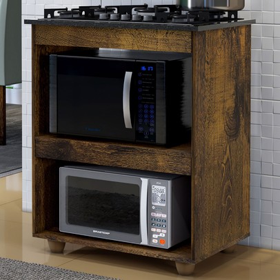 Armário de Cozinha para Cooktop Turim Ypê - Kaiki Móveis