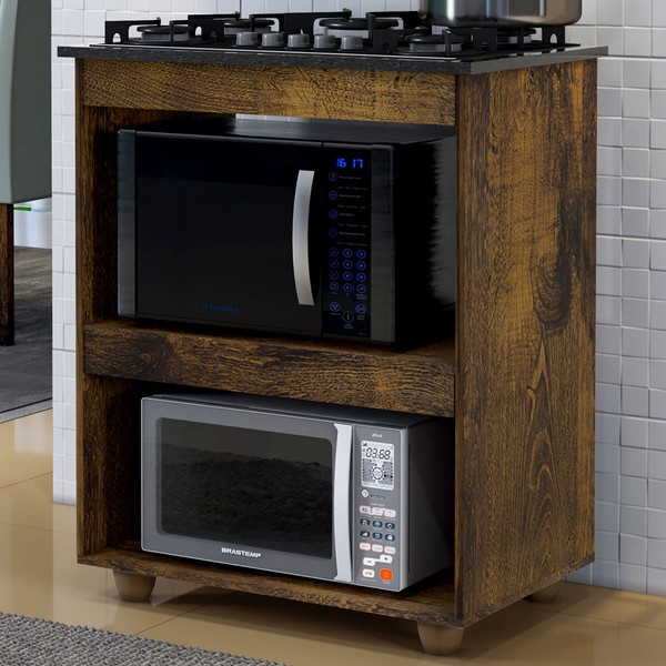 Armário de Cozinha para Cooktop Turim Ypê - Kaiki Móveis