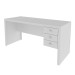 Mesa para Escritório 3 Gavetas Branco Me4113  - Tecno Mobili