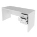 Mesa para Escritório 3 Gavetas Branco Me4113  - Tecno Mobili
