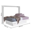 Cama de Casal Latino Articulável com Mesa de Estudos Branco - Art In Móveis