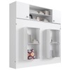 Cama de Casal Dallas Articulável com Aéreo Branco - Art In Móveis