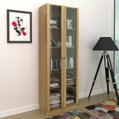 Armário para Escritório 2 Portas Amendoa Me4115 - Tecno Mobili