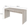 Mesa para Escritório W15 150 Snow - Compace